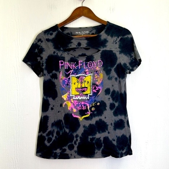 Pink Floyd - Tie Dye Pink Floyd Heads Graphic Short Sleeve T Shirt Size Small - Picture 7 of 9